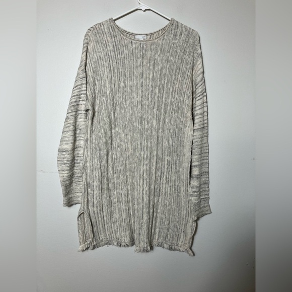 J Jill Sz Large Sweater Tunic Long‎ Sleeve Knit Casual Button Down Back - Picture 1 of 7